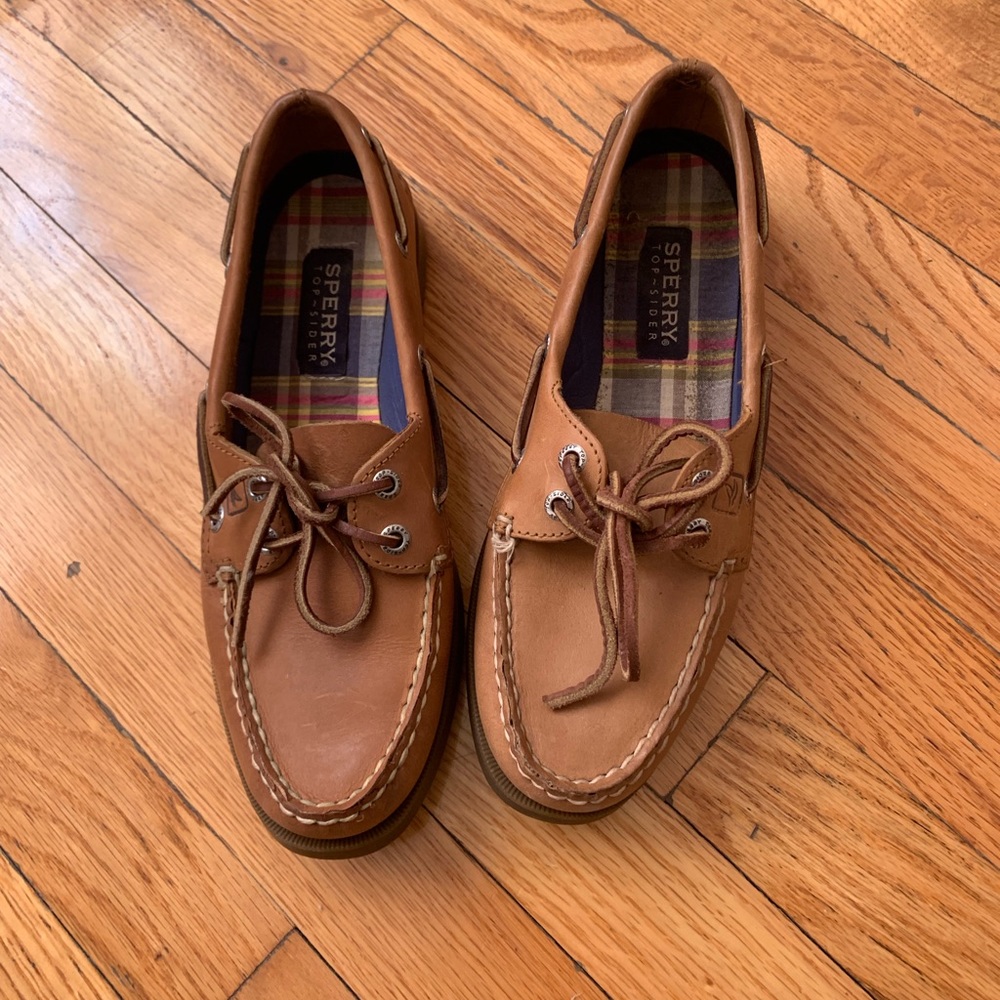 Tan loafers